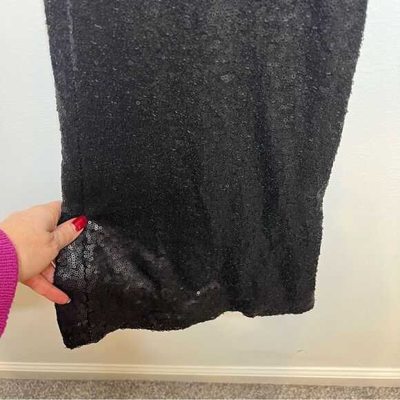 Cynthia Rowley Matte Sequin Flare Pants 6 - Picture 5 of 9